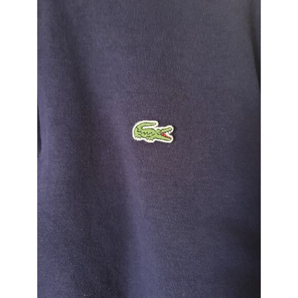 Lacoste Quarter Zip Sweatshirt 6 Mens XL Navy Blue - Picture 4 of 11